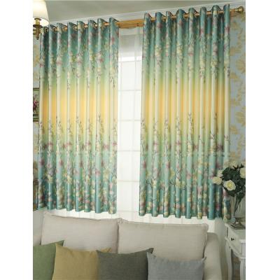 China 2021 New Blackout Design Fancy Design 3D Curtain Printed Floral Curtains For Living Room for sale