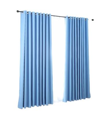 China Hot Selling Blackout Amazon Living Room Bedroom Solid Color Shading Curtain for sale