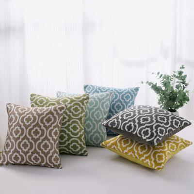 China New Product Anti-Static Cotton And Yarn-Dyed Linen Pillow Case And Cushion for sale