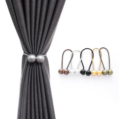 China Universal Design Curtain Accessory for Decorative Magnetic Curtain Buckle Ball Curtain Tieback for sale