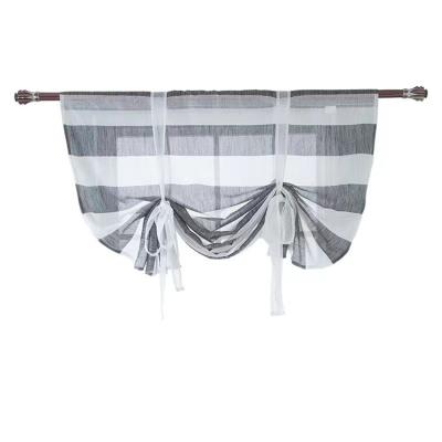 China Hot Stripe Living Room Wire Blackout Latest Fashion Sheer Curtain for sale