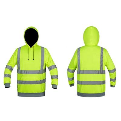 China High Visibility Warning High Visibility Winter Warm Construction Safety Working Reflective Hoodie for sale