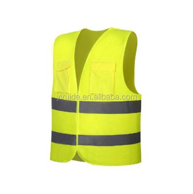 China EN20471 High Visibility Polyester 100% Reflective Vest For Safe for sale