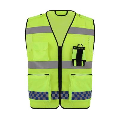 China High Visibility Police Safety High Visibility Vest Police Reflective Vest for sale