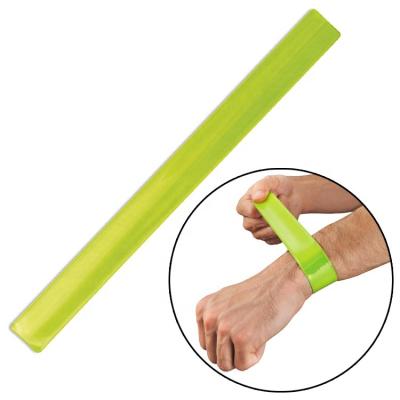 China Wholesale EN13356 Europe PVC Reflective Slap Tape Snap Wristband for sale