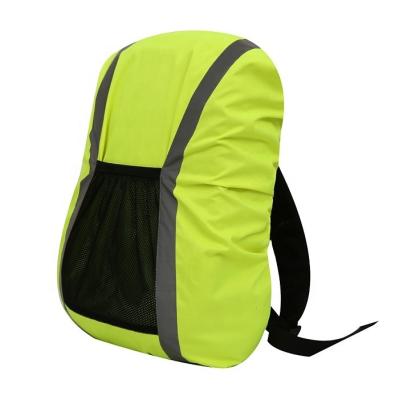 China Backpack High Visibility Safe Cover Waterproof Bag Rain Cover With Reflective Marking For Recycling for sale