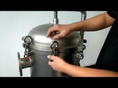 Stainless Steel Vertical Industrial Bag Filters With PP Filter Bag
