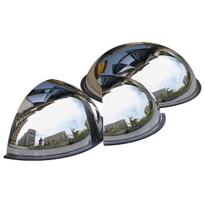 China With Rubber Edge 360 ​​Degree Full Security Security Mirror PMMA Convex Mirror Dome Spherical Acrylic Mirror for sale