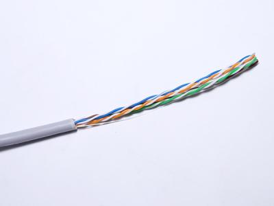 China 4P cabo ethernet Cat5E U UTP 24AWG do twisted pair Cat5e para a telecomunicação à venda