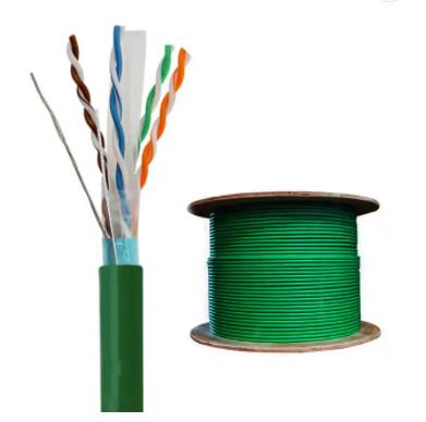 中国 24AWG Cat6の305m FTP LANケーブル ポリ塩化ビニールLSZHのジャケットをイーサネット ケーブル 販売のため