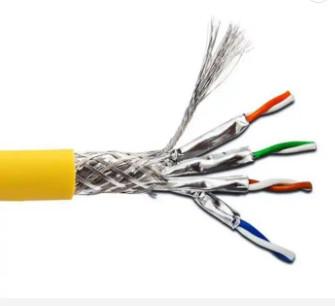 China Ethernet-Kabel SFTP 4 22AWG 1000MHz Cat8 passt niedriges Übersprechen zusammen zu verkaufen