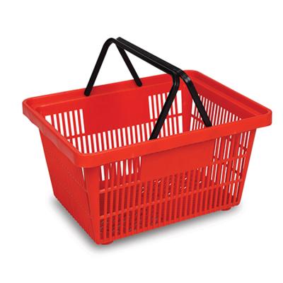 中国 20ltr Small Plastic Handheld Shopping Baskets For Grocery Supermarket 430MM 300MM 販売のため