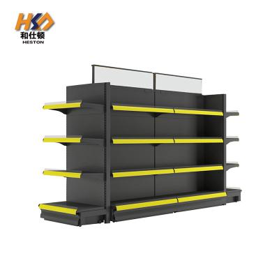 China 900mm 200KG Advertising Display Rack For Supermarket Heavy Duty Metal Storage Shelves for sale