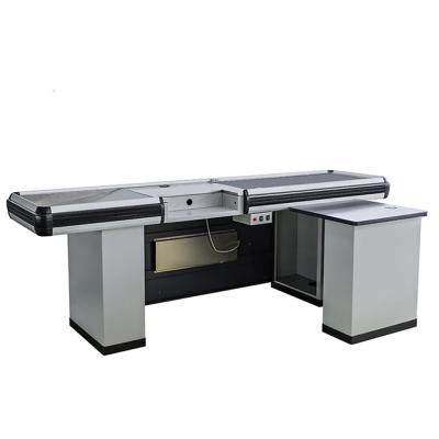 China 2400MM 85CM ergonomisches Edelstahl-Kassierer-Counter Grocery Store-Prüfung ODM zu verkaufen