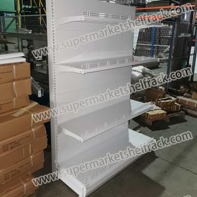 China 60KG Q235 Chrome Industrial Metal Shelving Rack Supermarket Gondola Shelving for sale