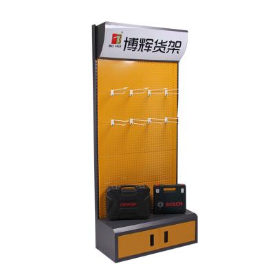 China 60kg 900mm Hardware Tool Display Racks  For Hardware Shop 2100mm With Showcase for sale