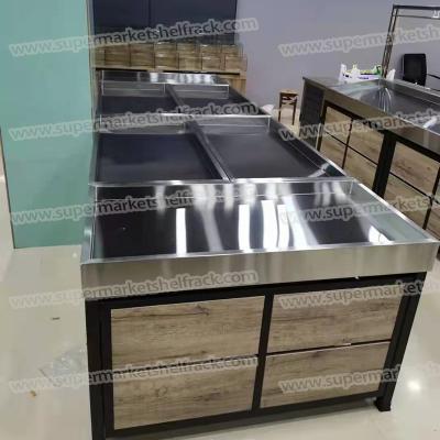 China Gondola Fruit Vegetable Display Shelves For Supermarket for sale