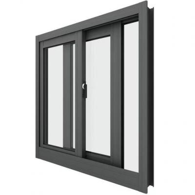 China Magnetic Screen High Security Customized Size Aluminum Sliding Windows Metal Window Double Glazing for sale