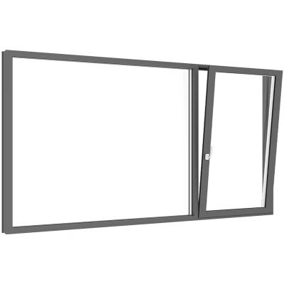 China Swing Hurricane Impact Thermal Break Windows Aluminium Alloy Casement Windows for sale