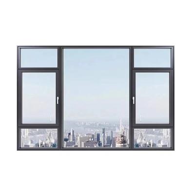 China Swing Double Glazing Thermal Break Windows Aluminium Alloy Casement Awning Windows for sale