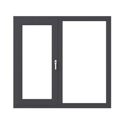 China Swing Hurricane Impact Windows Thermal Break Aluminum Window Low E Glass Aluminium Casement Windows for sale