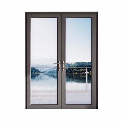 China Waterproof Modern Casement Doorlaminated glass french style aluminum casement hinged door sample safe escape door for sale