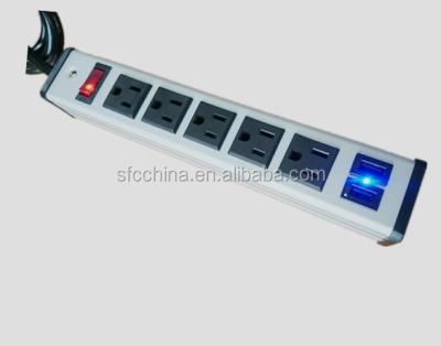 China USA-UL 5 Outlet Power Strip With Dual Plug And Port USB Port Charger US Type C SFC306-512-USB for sale