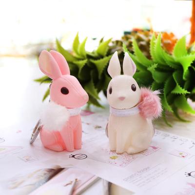 China Custom Non-phthalate PVC Animal Key Chain For Promotional PVC Plastic Rabbit Key Chain for sale