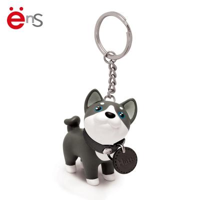 China Non-phthalate PVC Animal Dog Shaped Key Chain PVC Vinyl Car Key Chain For Gifts for sale