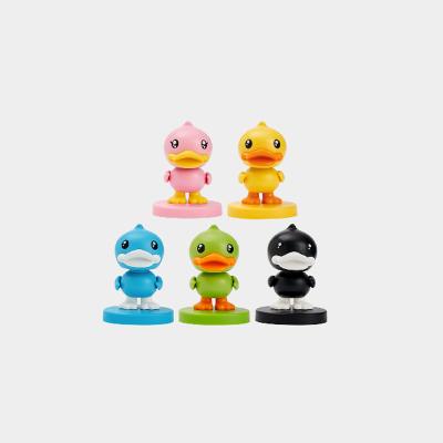 China Cartoon Toy Wholesale Customized Environmental PVC Duck Bobble Head for sale