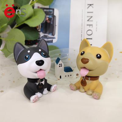 China China Doggie Funny Flip Doll Head Cartoon Bobblehead For Car for sale