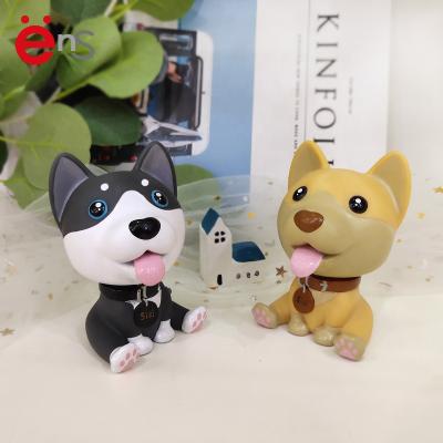 China Main rotary & New Collection 3D Realistic Environmental PVC Realistic Dog Shaped Flip Head for sale