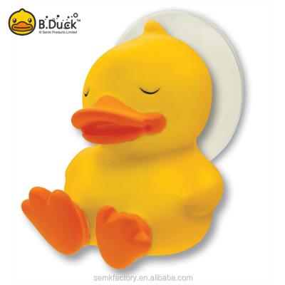 China Sustainable B. Duck Portable Plastic PVC Suction Cup Toothbrush Holder for sale