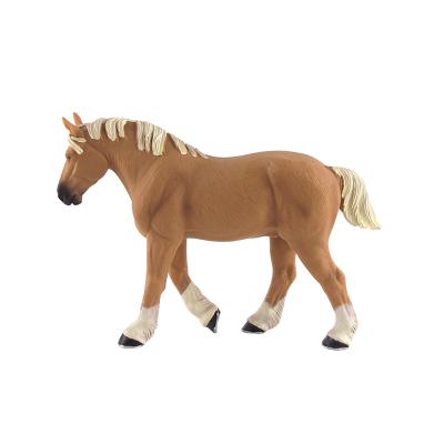 China Cartoon Toy Smart Injection PVC Horse and Cow Action Figure Animal Shape Toy Figure for sale