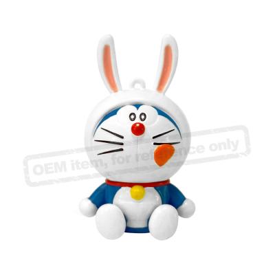 China Custom Lovely Dora A Anime Keychain Jingle Cat Doraemon's Dream Key Chain PVC Vinyl Keyring for sale