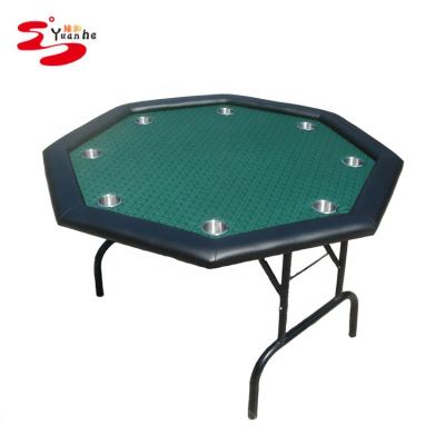 China High Quality Cheap Home Poker 48inch 8 Person Octagon Poker Table With High Speed ​​Cloth for sale