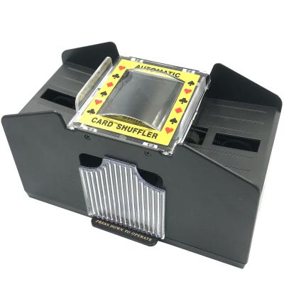 China YUANHE Fully Automatic And Battery Operated Casino 4 Deck Automatic Card Shuffler for sale