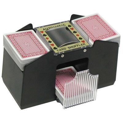 China Casino Accessories 1-4 Deck Wooden Game Card Poker Shufflering Machine PLSF-4 Card Shuffling Machine for sale