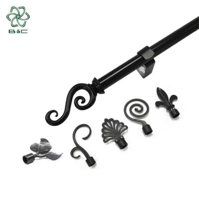 China Best Selling Modern Living Room Decoration Fashion Easy Install Curtain Iron Rods for sale