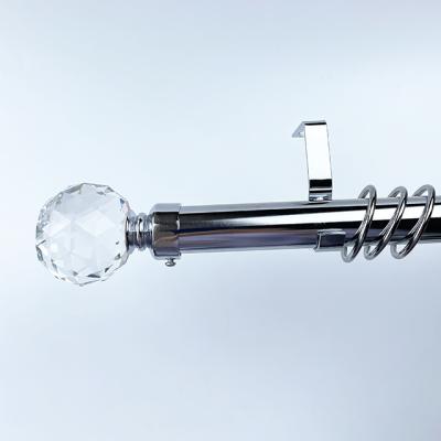 China Hot Eco - Friendly Curtain Rod On Sale / Fashion And Stylish Top Crystal Ball Curtain Rod Acrylic Curtain Rod for sale