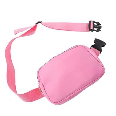 China Water Proof Customized Waterproof Fanny Packs Nylon Adjustable Belt Waist Bag Increasing Waist Bags Fanny Pack for sale