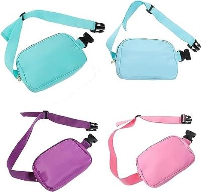 China Waterproof Nylon Sports Fanny Packs Customized s Water Proof Running Belt Waist Bag Adjustable Waist Increasing Bags Fanny Pack for sale