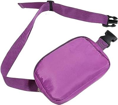 China Water Proof Waist Bag Customized Waterproof Nylon Fanny Packs Sports Running Belt Waist Bag Adjustable Waist Increasing Bags Fanny Pack for sale