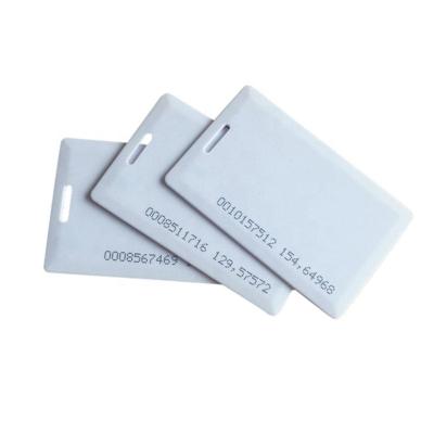 China Waterproof/Waterproof Access Control Identity Recognition RFID Card Thickened 1.8mm Blank 125khz Chip Card for sale