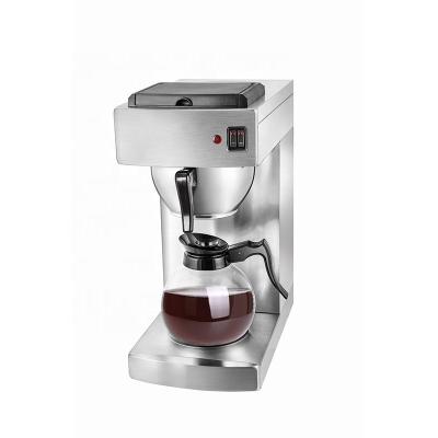 China Large Capacity Commercial Brewer 12 Cup Top and Bottom Coffee Stainless Steel Pourover Warmer for sale