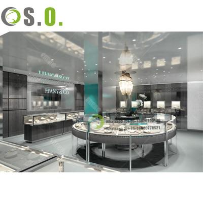 China Newest design counter luxury jewelry display fashion jewelry display used jewelry display showroom jewelry display for sale