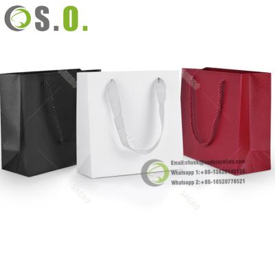 China Jewelry Store Display Logo Print Multi Color Custom Shopping Carry Packaging Luxury for sale