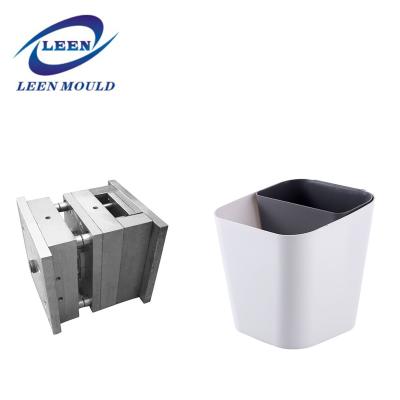 China Trash can with double-deck household plastic multi-function plastic trash can mold without lid injection molding for sale