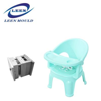 China Hot Selling Plastic Child Dining Chair Plastic Injection Molding Chair Mold For Baby for sale