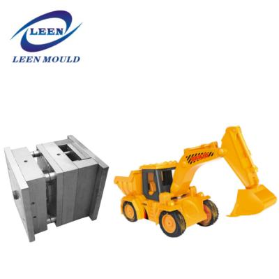 China Summer Hot Sale Plastic Toy Plastic Toy Excavator Injection Sand Mold High Quality Plastic Toy Engineering Car Mold For Children for sale